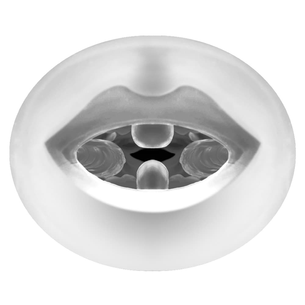 Masturbator elastyczny wielokrotnego użytku. Dwustronna pochwa do penetracji.